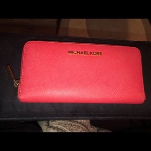 Michael Kors zip around wallet